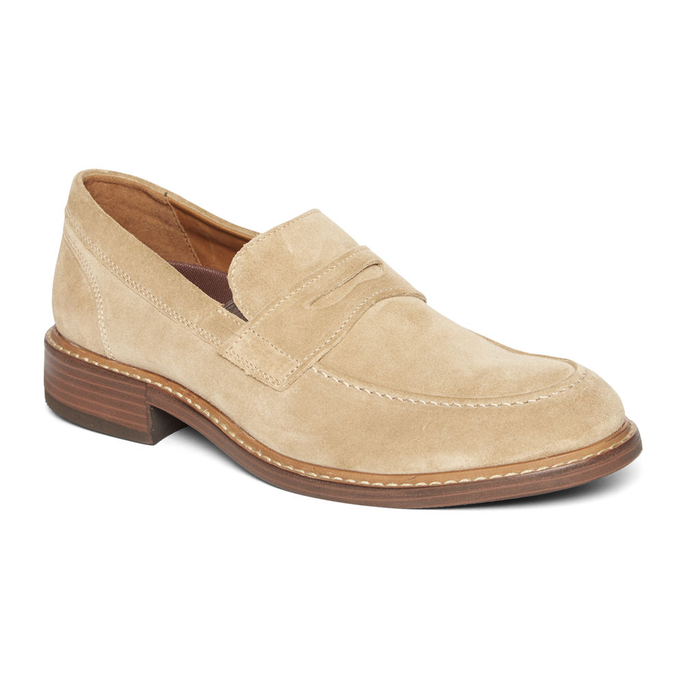 Mocasines Rockport Hombre Mexico - Kenton Penny Kaki - VUPQG1034